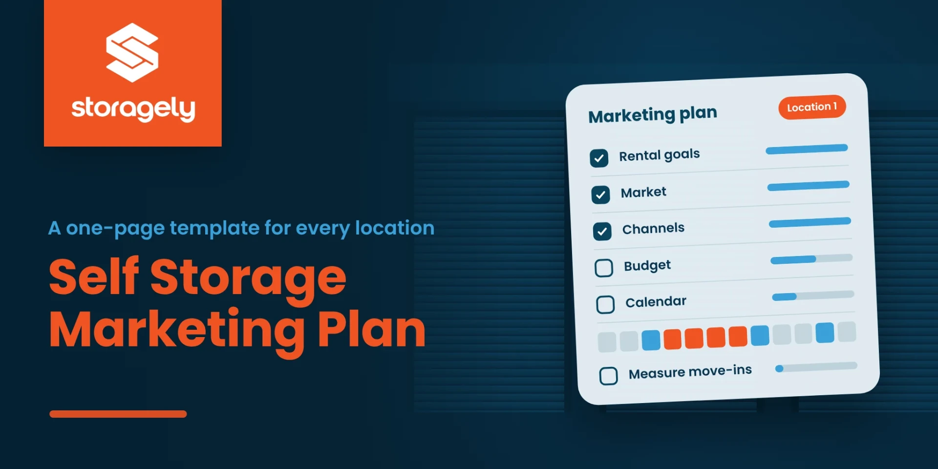Self storage marketing plan template