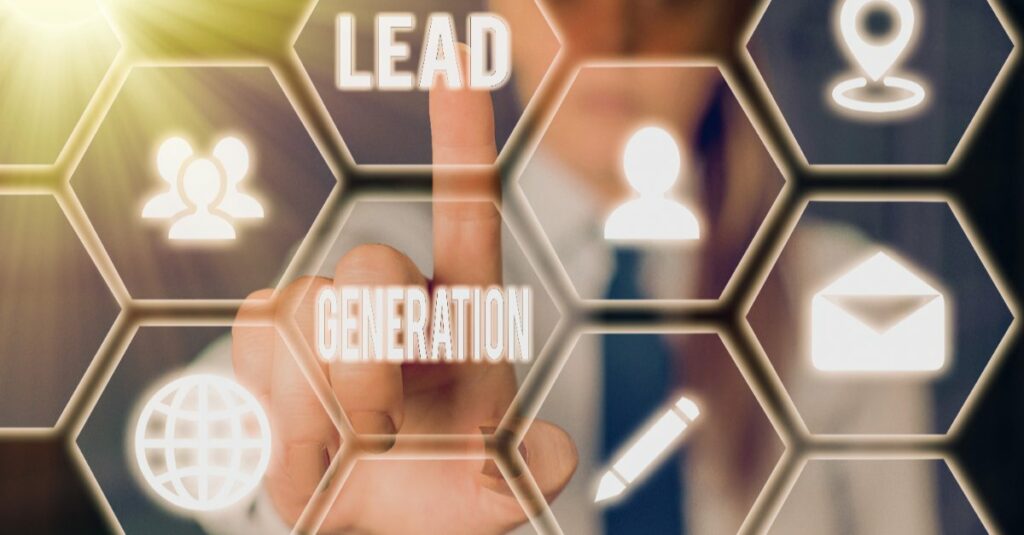 Hand Showing Lead Generation Concepts on Self Storage Website