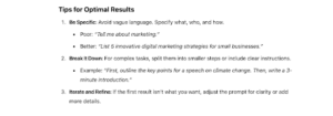 ai tips for optimal results