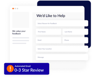 Tenant feedback form.